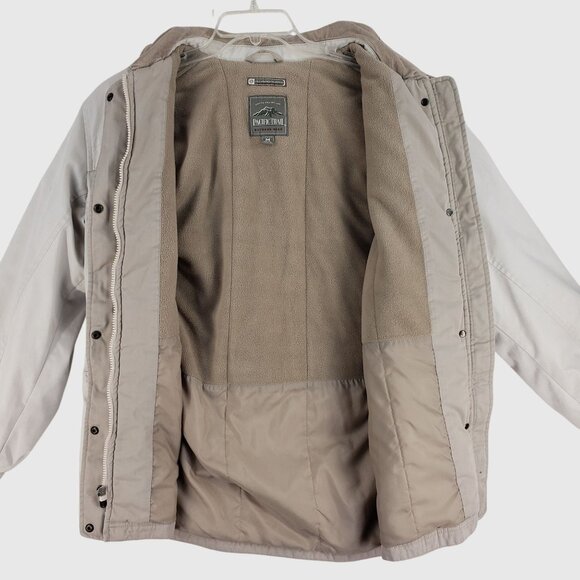 Pacific Trail Beige/White Fleece Plaid Lined Jacket Womes M - Picture 3 of 10